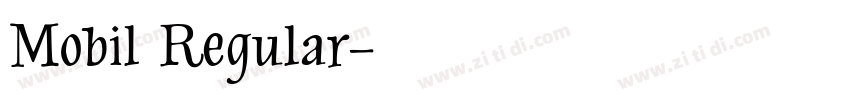 Mobil Regular字体转换